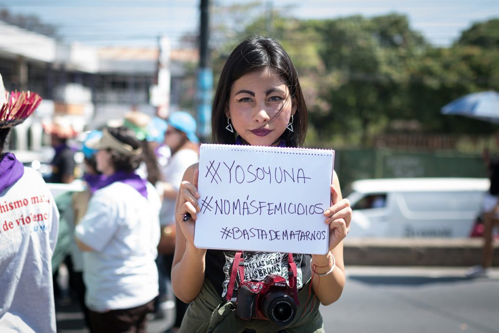 marcha mujeres Nicaragua