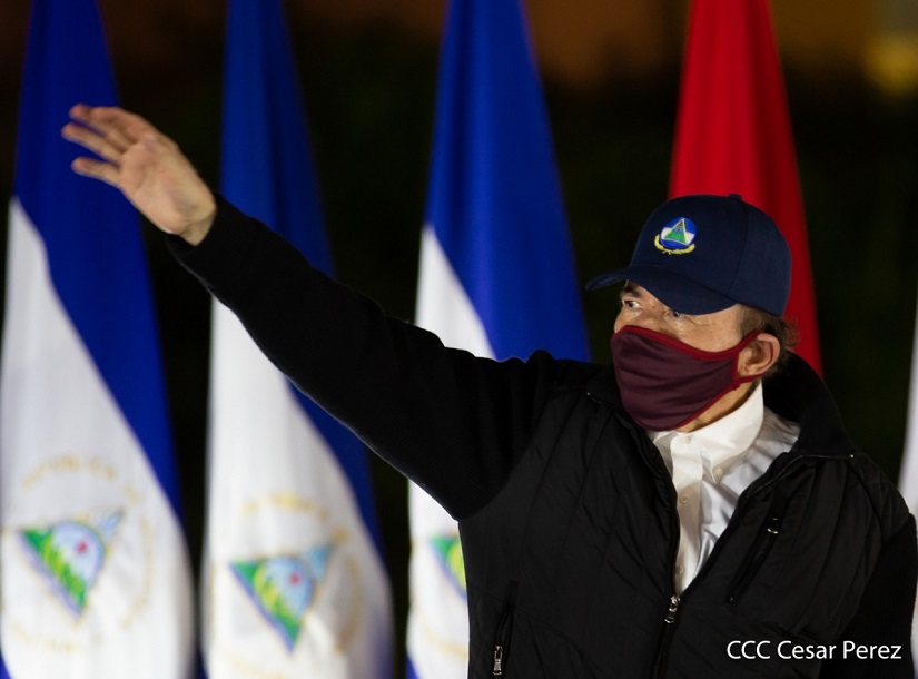 Daniel Ortega mascarilla covid-19