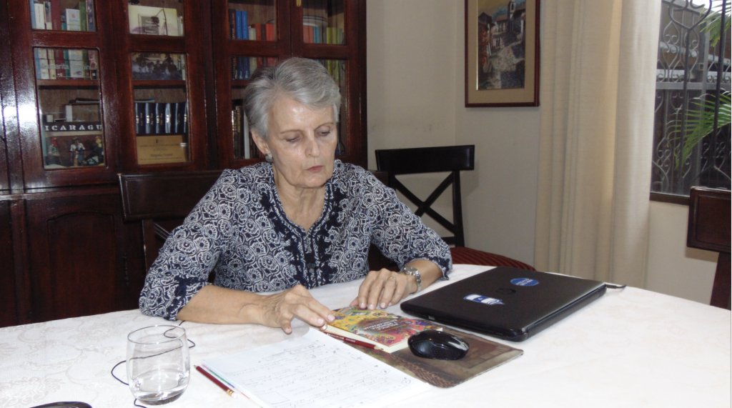 Margarita Vannini recientemente publicó su investigación: Política y Memoria en Nicaragua / Fotografía: José Cardoza