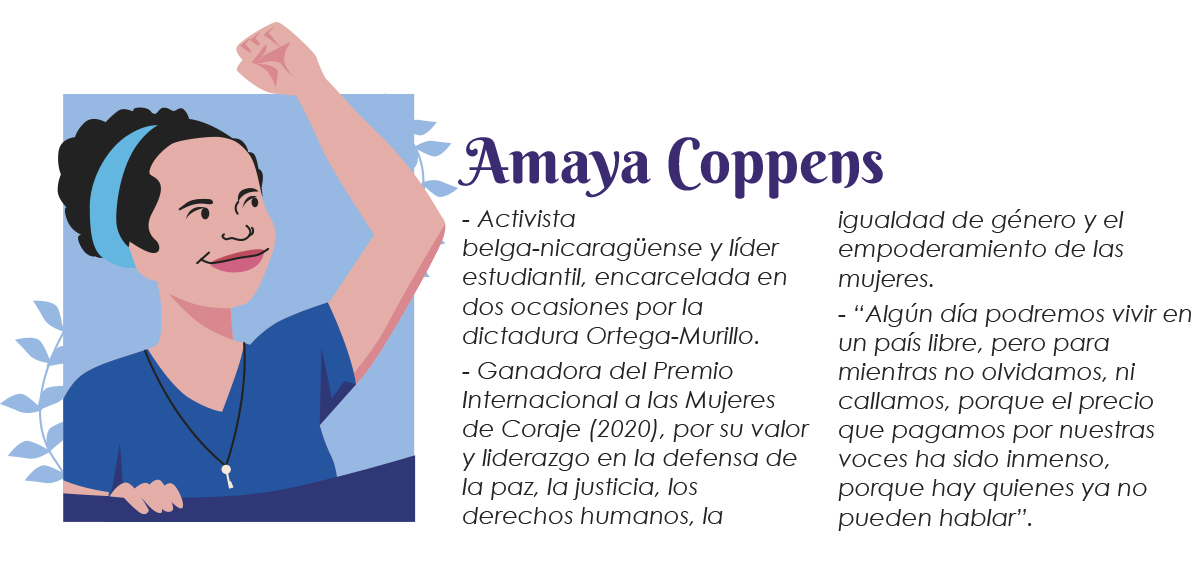 Amaya Coppens - mujeres luchadoras Nicaragua