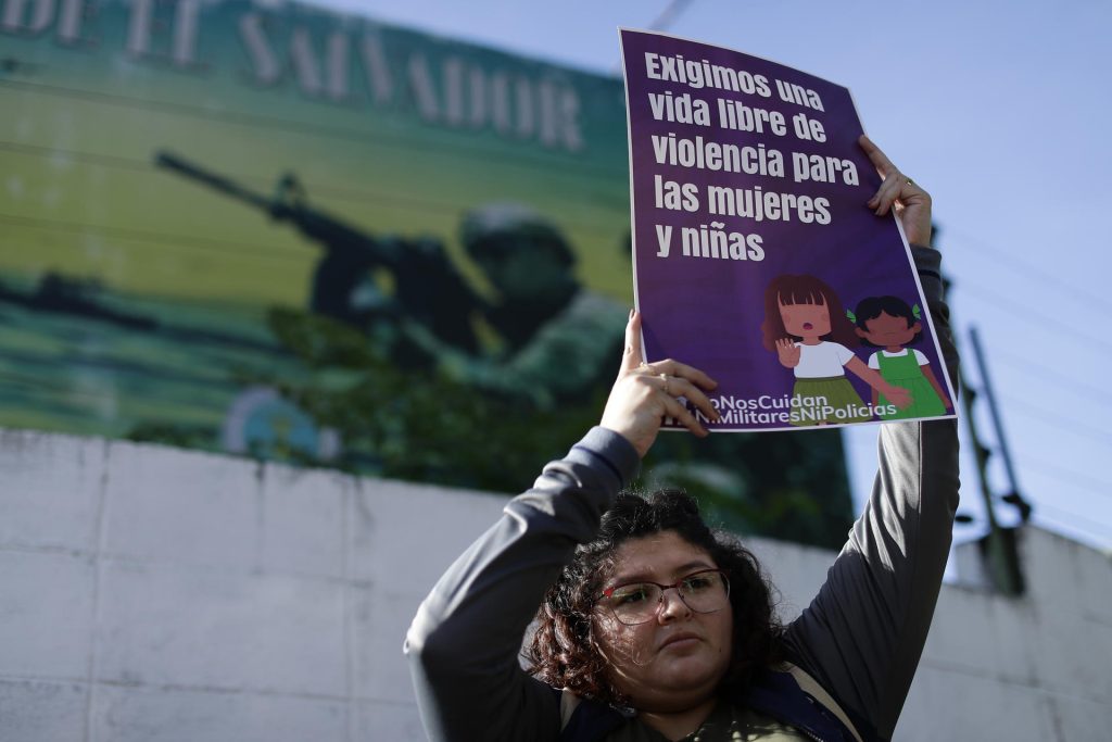 protesta violencia sexual niñas El Salvador