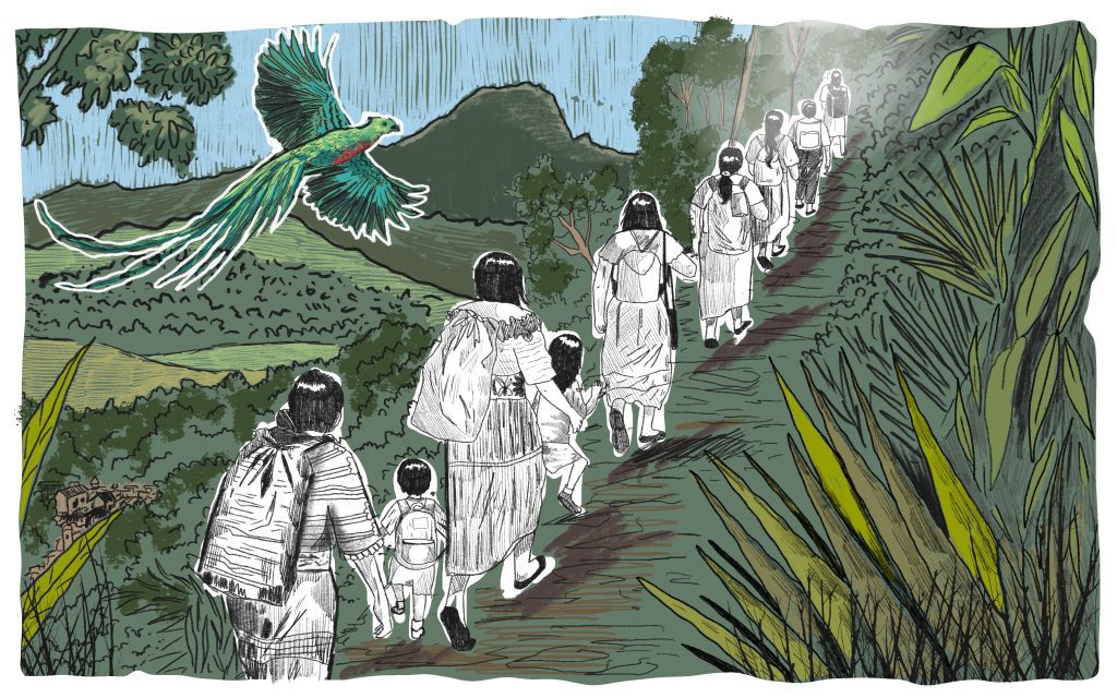 Para las mujeres indígenas en Guatemala, la maleta no se empaca con sueños, sino con el miedo de quien busca salvar su vida. Muchas de ellas se ven obligadas a migrar varias veces durante su vida.